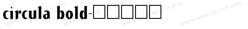 circula bold字体转换